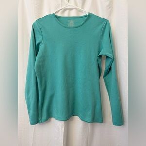 LL Bean Teal Long Sleeve Shirt